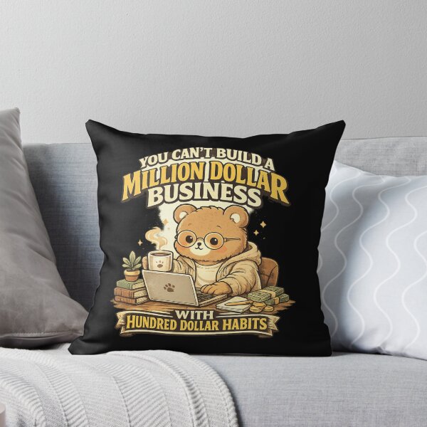 Item preview, Cute Entrepreneur Bear Million Dollar Business Motivation Quote For Side Hustlers designed and sold by Im-Ara.