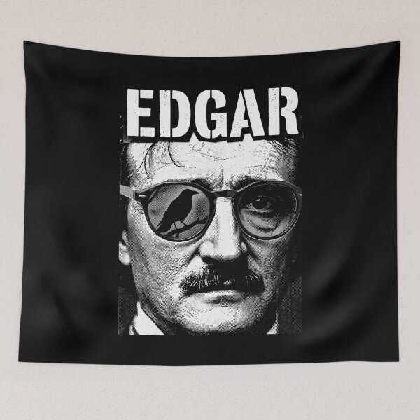 Item preview, Edgar Allan Poe Raven Vintage Pop Art Gothic Portrait designed and sold by GrandeDuc.