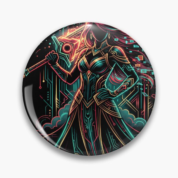 Item preview, Transistor Neon Swordmaiden Neon Swordmaiden Gaming Graphic Tee designed and sold by Senpaiwaves.