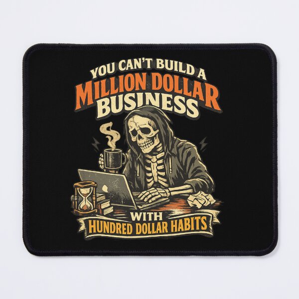 Item preview, Funny Skeleton Entrepreneur Quote Million Dollar Business Hustle Motivation Design designed and sold by Im-Ara.