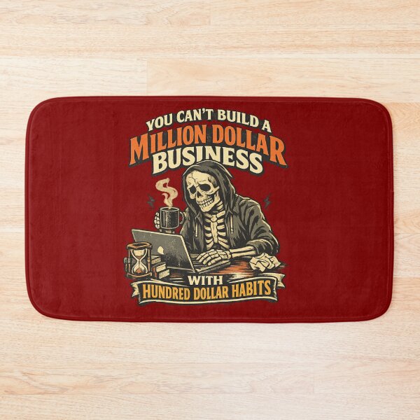 Item preview, Funny Skeleton Entrepreneur Quote Million Dollar Business Hustle Motivation Design designed and sold by Im-Ara.