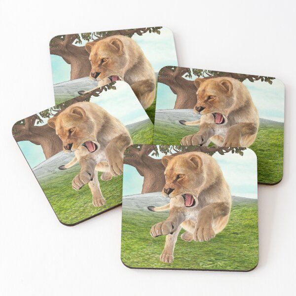 Item preview, Fierce Lioness Jungle Adventure Art designed and sold by Vac1.