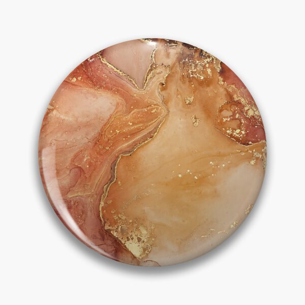 Item preview, Crimson Gold Reverie Ink Art - Original Artwork designed and sold by PourtionOfArt.