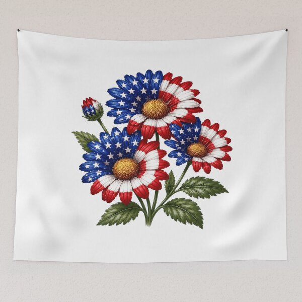 Item preview, Patriotic Garden Flowers America designed and sold by PetalGarden.
