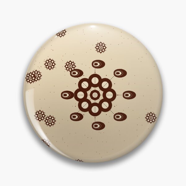 Item preview, African Henna Mehndi Flower Paisley Brown Pattern Art  designed and sold by AfricanArtHub.