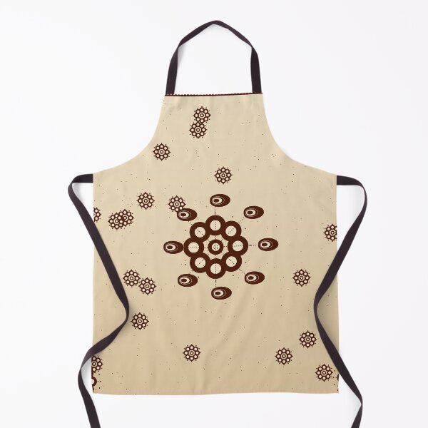 Item preview, African Henna Mehndi Flower Paisley Brown Pattern Art designed and sold by AfricanArtHub.