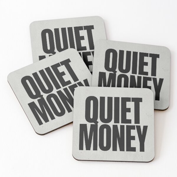 Item preview, QUIET MONEY Brutalist Bold Streetwear Sans Serif Typography designed and sold by DuckOddity.