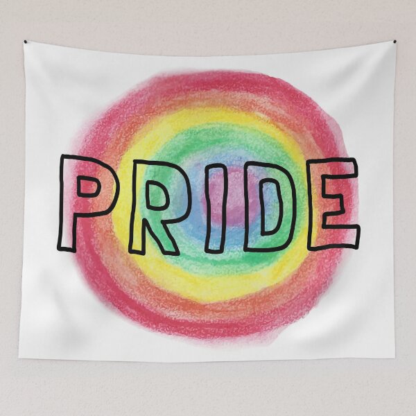 Item preview, Hand Drawn PRIDE Rainbow Typography Pride Month Design designed and sold by missbobbit.