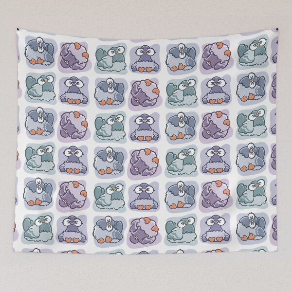 Item preview, Funny Pigeon Pattern designed and sold by SketchesWSara.