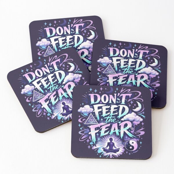 Item preview, Don't Feed the Fear Mystical Motivation Typography designed and sold by Meivelle.
