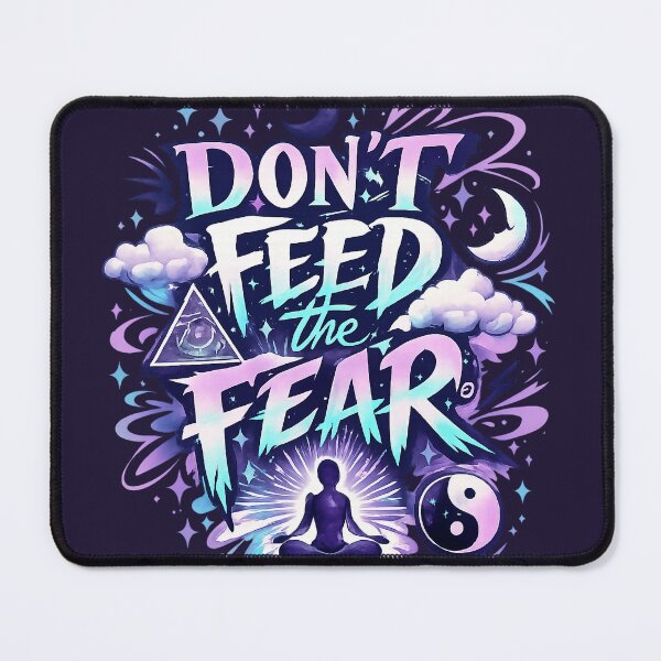 Item preview, Don't Feed the Fear Mystical Motivation Typography designed and sold by Meivelle.