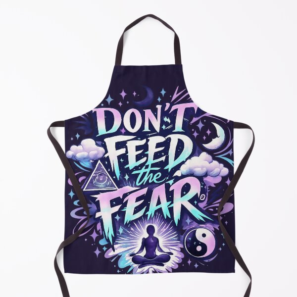 Item preview, Don't Feed the Fear Mystical Motivation Typography designed and sold by Meivelle.