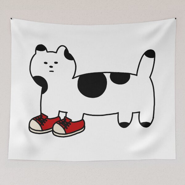 Item preview, a Cat on red shoes designed and sold by superbaechoo.