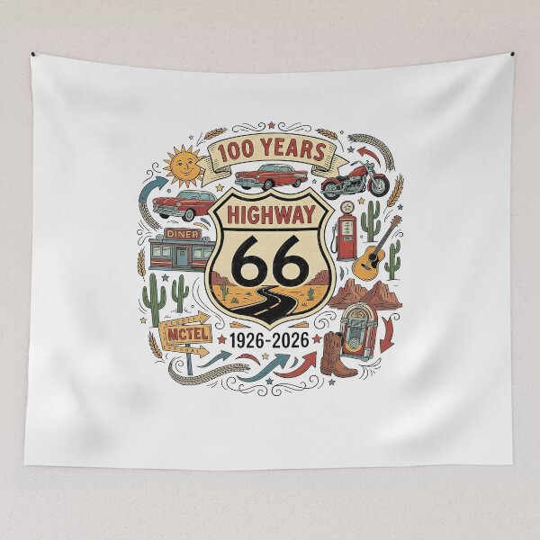 Item preview, Route 66 Road Highway Vintage designed and sold by nosu-art-pod.