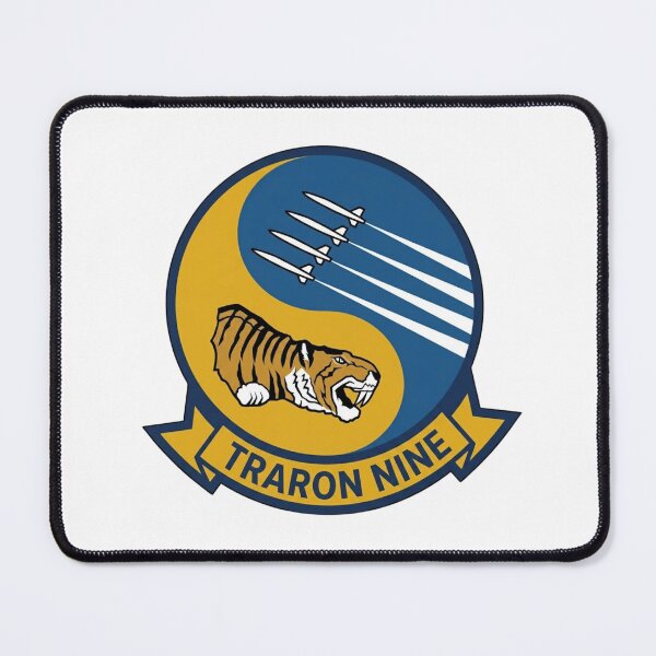 Item preview, US Navy Training Squadron Nine (VT-9) Tigers Patch designed and sold by CharlieDesings.