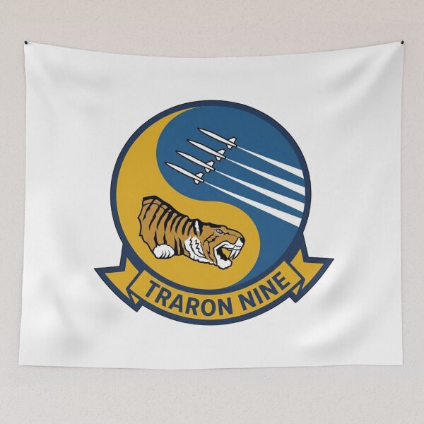 Item preview, US Navy Training Squadron Nine (VT-9) Tigers Patch designed and sold by CharlieDesings.