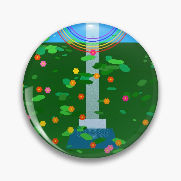 Item preview, African Tropical Waterfall Jungle Rainbow Paradise Art  designed and sold by AfricanArtHub.