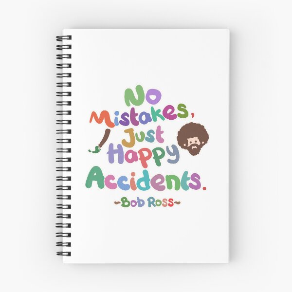 Item preview, Bob Ross Quotes No Mistake Just Happy Accident (Colorful Version) designed and sold by Khotekmei.