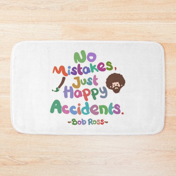 Item preview, Bob Ross Quotes No Mistake Just Happy Accident (Colorful Version) designed and sold by Khotekmei.