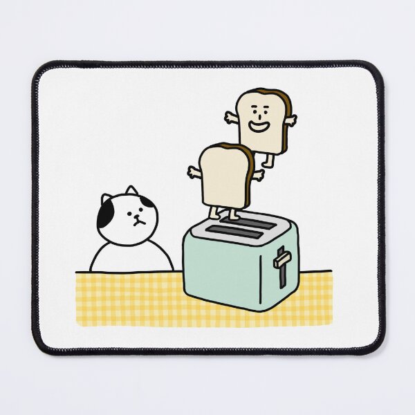 Item preview, a Cat looking at bread guys designed and sold by superbaechoo.
