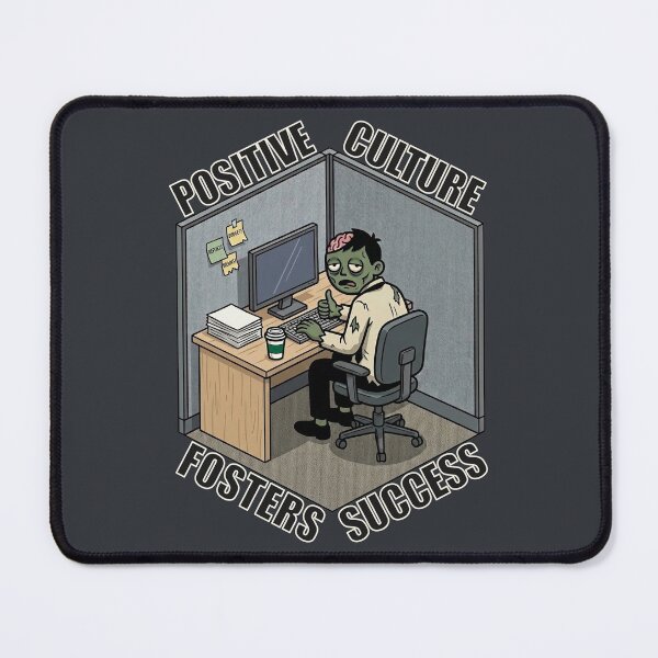 Item preview, Work Misery: The Culture Gaslighting Edition - Positive Culture Zombie designed and sold by 3MillsDesign.