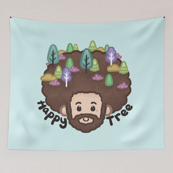 Item preview, Bob Ross Quotes Happy Little Tree designed and sold by Khotekmei.