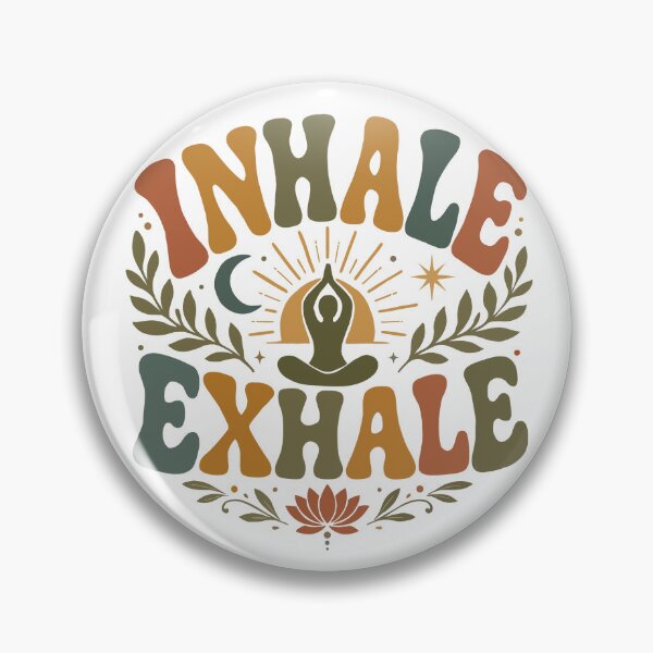 Item preview, Inhale exhale designed and sold by The Curious Cow.