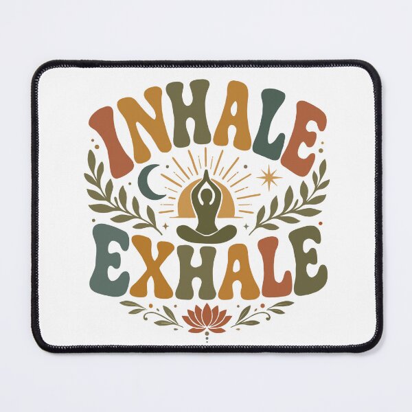 Item preview, Inhale exhale designed and sold by The Curious Cow.
