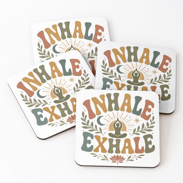 Item preview, Inhale exhale designed and sold by The Curious Cow.