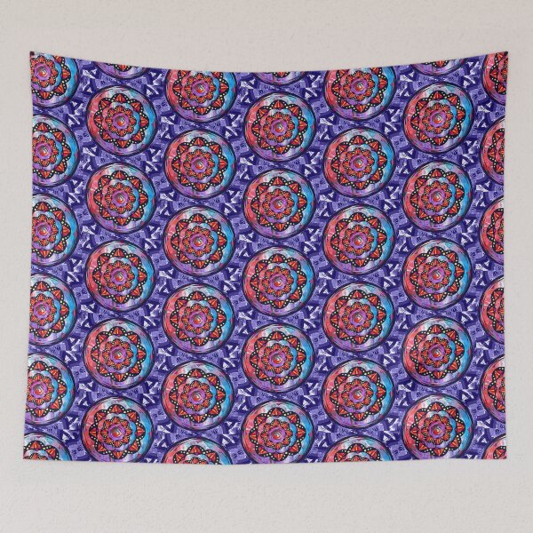 Item preview, Psychedelic Penny Flower designed and sold by Christy Stauffenberg.