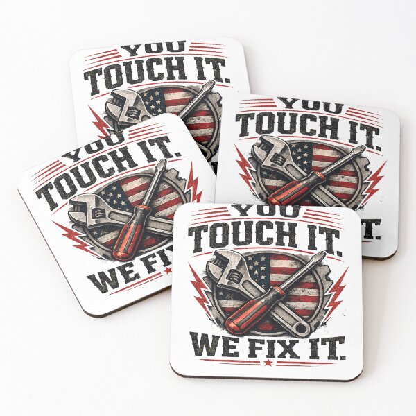 Item preview, You Touch It We Fix It Funny HVAC Technician Blue Collar Trades Design designed and sold by Fishartpoint.