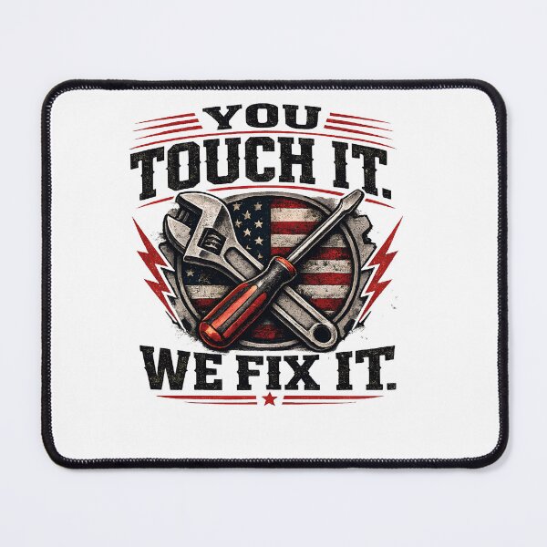 Item preview, You Touch It We Fix It Funny HVAC Technician Blue Collar Trades Design designed and sold by Fishartpoint.