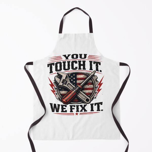 Item preview, You Touch It We Fix It Funny HVAC Technician Blue Collar Trades Design designed and sold by Fishartpoint.