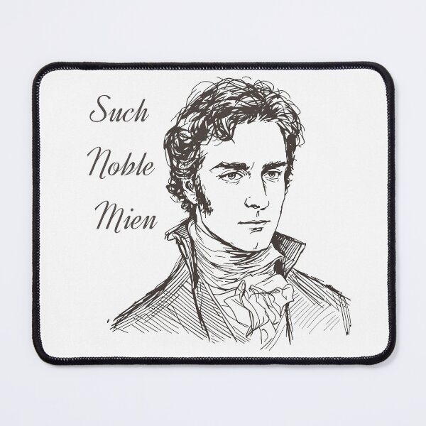 Item preview, Such Noble Mien – Dark Academia Mr Darcy Pride and Prejudice Sketch Art designed and sold by FIREDesignsPOD.
