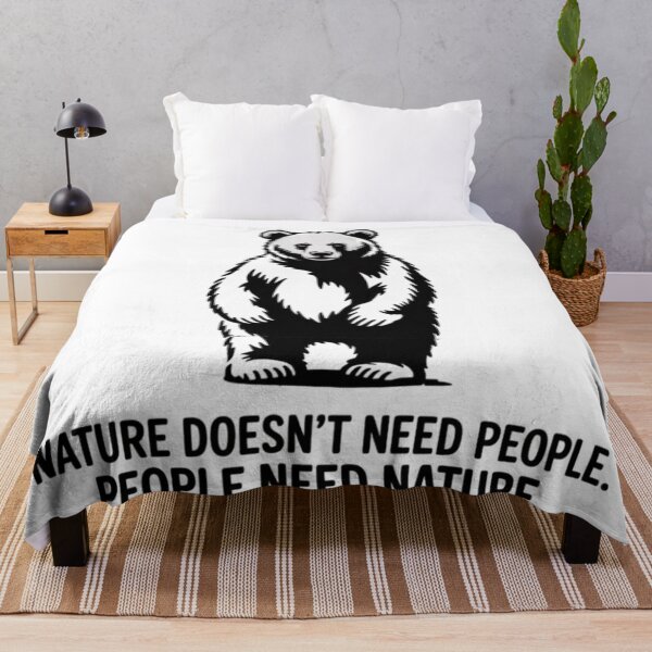 Item preview, NATURE DOESN'T NEED PEOPLE. PEOPLE NEED NATURE designed and sold by 123ks.