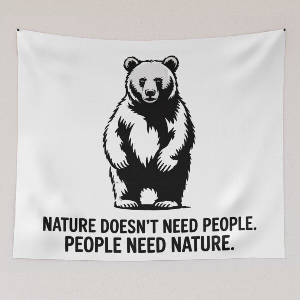 Item preview, NATURE DOESN'T NEED PEOPLE. PEOPLE NEED NATURE designed and sold by 123ks.
