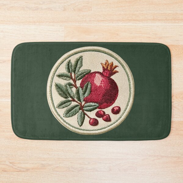 Item preview, Embroidered Pomegranate Patch Art designed and sold by MegaNovaArt.