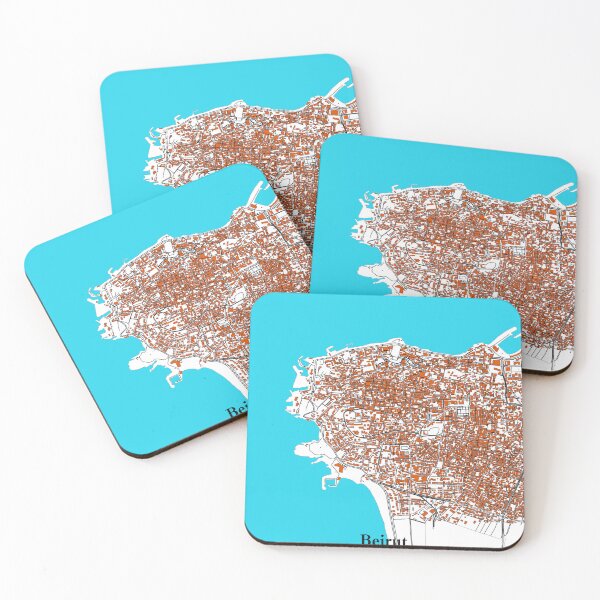 Item preview, Detailed Urban Map of Beirut designed and sold by design2xstudio.