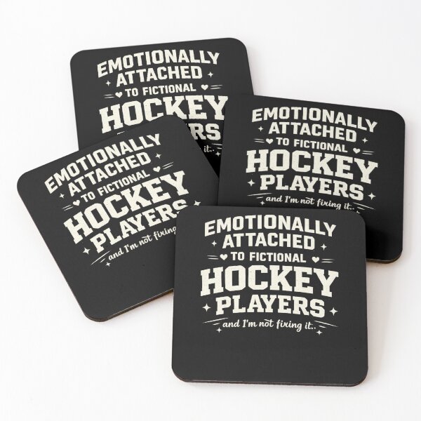 Item preview, Emotionally Attached To Fictional Hockey Players Funny BookTok Reader T-Shirt . designed and sold by AGawas.