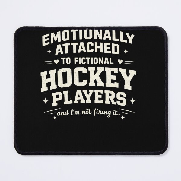 Item preview, Emotionally Attached To Fictional Hockey Players Funny BookTok Reader T-Shirt . designed and sold by AGawas.