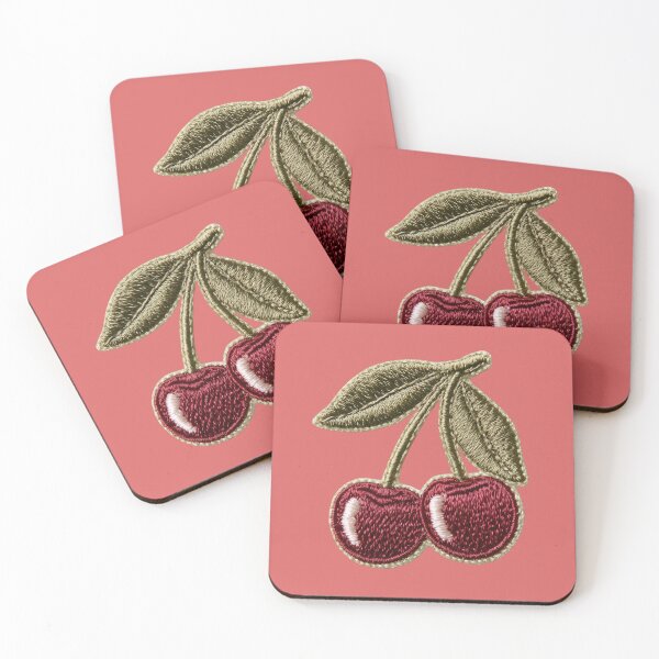 Item preview, Embroidered Cherry Patch Art designed and sold by MegaNovaArt.