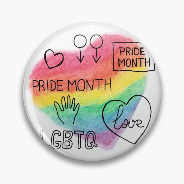 Item preview, Hand Drawn Rainbow Heart LGBTQ Pride Month Design designed and sold by missbobbit.