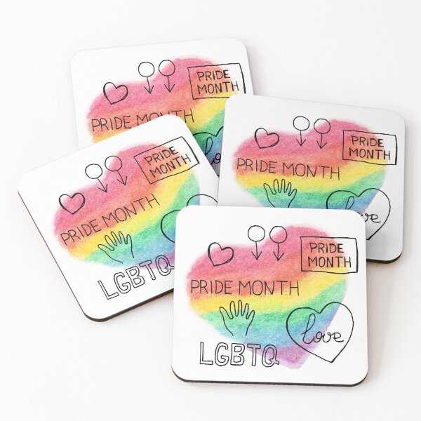 Item preview, Hand Drawn Rainbow Heart LGBTQ Pride Month Design designed and sold by missbobbit.