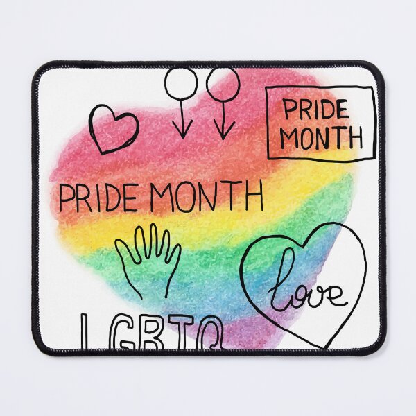 Item preview, Hand Drawn Rainbow Heart LGBTQ Pride Month Design designed and sold by missbobbit.