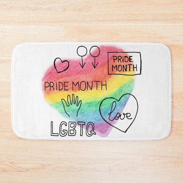 Item preview, Hand Drawn Rainbow Heart LGBTQ Pride Month Design designed and sold by missbobbit.