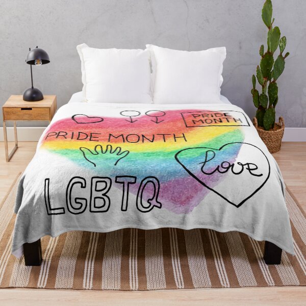 Item preview, Hand Drawn Rainbow Heart LGBTQ Pride Month Design designed and sold by missbobbit.