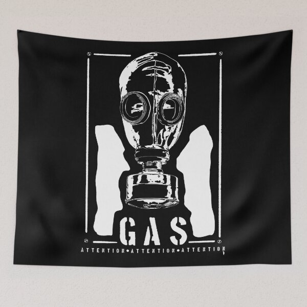 Item preview, BIRD Original - Industrial Gas Mask Attention Warning designed and sold by shopBird.