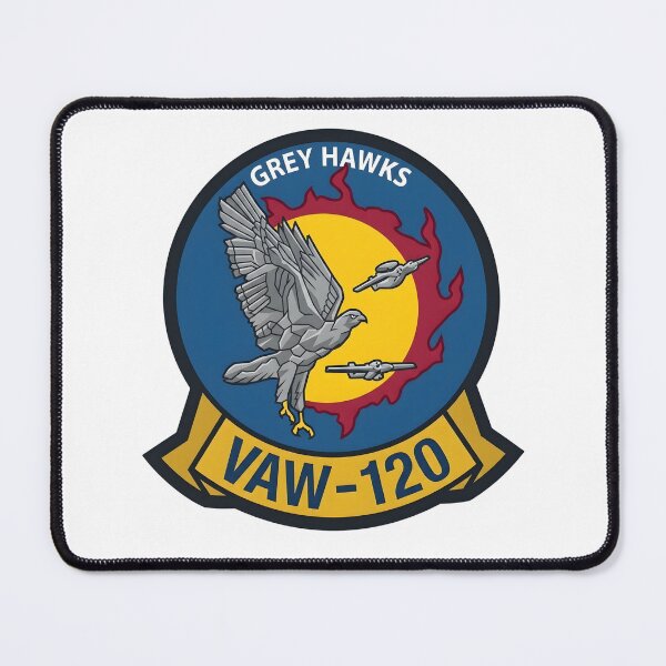 Item preview, US Navy Airborne Command & Control Squadron 120 (VAW-120) Grey Hawks Patch designed and sold by CharlieDesings.