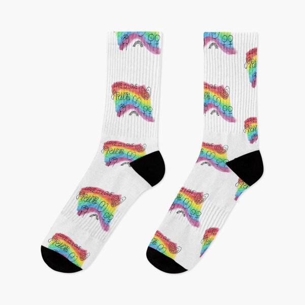 Item preview, Hand Drawn Rainbow Flag LGBTQ Pride Month Design designed and sold by missbobbit.