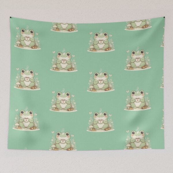 Item preview, Funny Frog Drinking Tea Meme Design for Sarcastic Humor Lovers Birthday Gift designed and sold by Im-Ara.